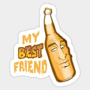 Beer- My Best Freind Sticker